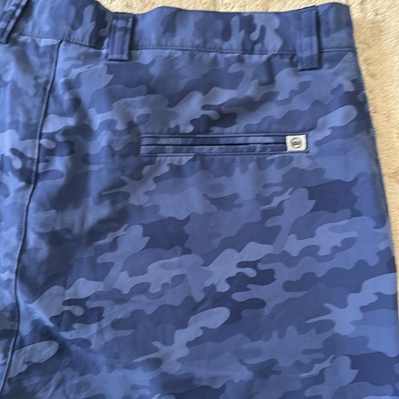 Peter Millar performance blue camo shorts - 34 worn once! - Picture 5 of 7